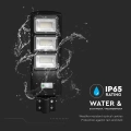 Solarna lampa uliczna LED z czujnikiem ruchu 12W 1200lm 6000K - VT-ST180W