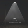 Solarna lampa uliczna LED z czujnikiem ruchu 12W 1200lm 6000K - VT-ST180W