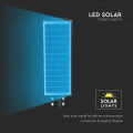 Solarna lampa uliczna LED z czujnikiem ruchu 12W 1200lm 6000K - VT-ST180W