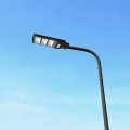 Solarna lampa uliczna LED z czujnikiem ruchu 12W 1200lm 6000K - VT-ST180W