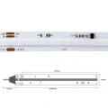 Cyfrowa taśma LED COB RGBW WS2814 24V 15W (W - neutralna 4000K) - sekcja cięcia