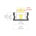 Profil aluminiowy LED HR-SLIM- wymiary