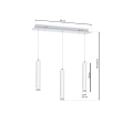 Lampa oprawa wisząca LED - ALBA 189 Milagro - 15W 4000K 1050lm - rysunek techniczny