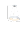 Lampa oprawa wisząca LED - ASTRO 569 Milagro - 24W 4000K 1680lm - Wymiary techniczne
