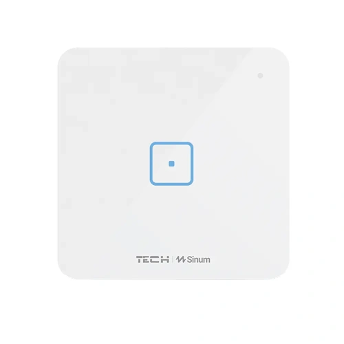 Włącznik szklany dotykowy jednopolowy - bezprzewodowy WTP - 0,5A 230V - WS-01 - biały - Sinum