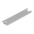 Profil aluminiowy LED DIAGONAL10 anodowany z kloszem i zaślepkami