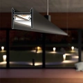 Profil aluminiowy LED COZY12 anodowany z kloszem - realizacja z przekrojem