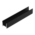 Profil aluminiowy LED COZY12 czarny z kloszem