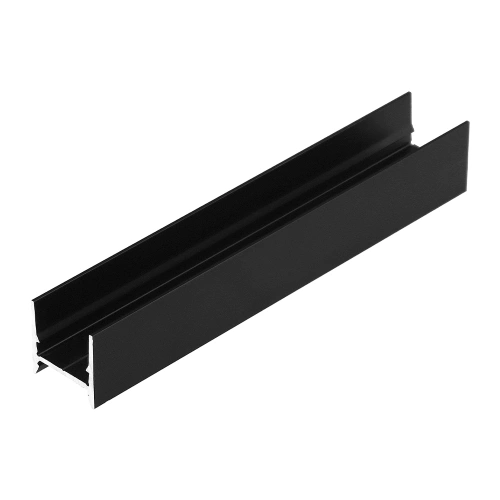 Profil aluminiowy LED COZY12 czarny z kloszem