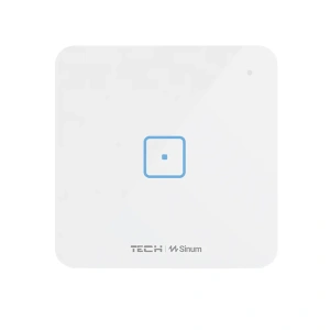 Włącznik szklany dotykowy jednopolowy - przewodowy SBUS -  4A 24V - WS-01m - biały - Sinum