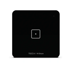 Włącznik szklany dotykowy jednopolowy - przewodowy SBUS -  4A 24V - WS-01m - czarny - Sinum 