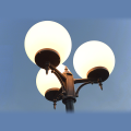 Lampa ogrodowa - parkowa stojąca regulowana 3x E27 - KULE CLASSIC OGMW 3 300