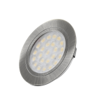 Punktowa oprawa meblowa LED OVAL - Stal drapana - 12V 2W     