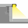 Profil schodowy LED OUTSTAIRS12 mosiężny z kloszem - 1,1mb - rysunek techniczny 