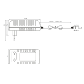 Zasilacz napięciowy wtyczkowy 12V 36W 3A - EB3612 - rysunek techniczny