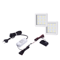 Punktowa oprawa meblowa LED SQUARE3 - Biała - 12V 2,5W + zasilacz - zestaw