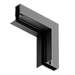 Łącznik szynoprzewodu magnetycznego podtynkowego 10mm typ "L" - dolny czarny - ML2187