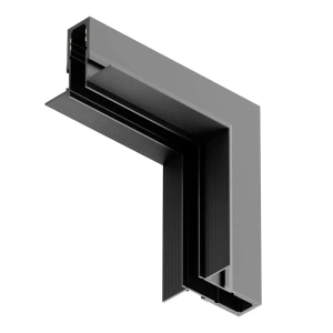 Łącznik szynoprzewodu magnetycznego podtynkowego 10mm typ "L" - dolny czarny - ML2187