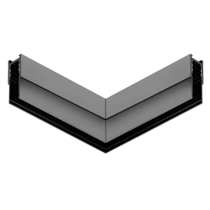 Łącznik szynoprzewodu magnetycznego natynkowego 10mm typ "L" - boczny czarny - ML2184