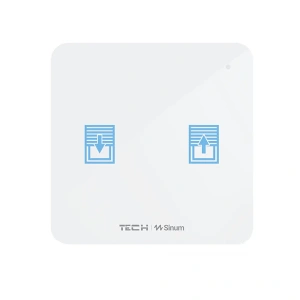 Włącznik rolet szklany dotykowy - bezprzewodowy 868MHz - 0,5A 230V - WZ-02 - biały - Sinum 