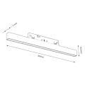 Lampa szynowa LED magnetyczna 10W 3000-6000K 48V - 10mm czarna - ML2173 - wymiary