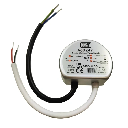 Zasilacz napięciowy hermetyczny do puszki IP66 24V 2.5A 60W - A6024Y