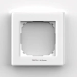 Szklana ramka pojedyncza biała - FG-01 - Sinum 