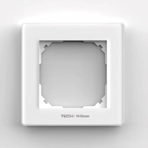 Szklana ramka pojedyncza biała - FG-01 - Sinum 