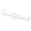 Lampa szynowa LED magnetyczna 20W 3000-6000K 48V - 10mm czarna - ML2175 - wymiary