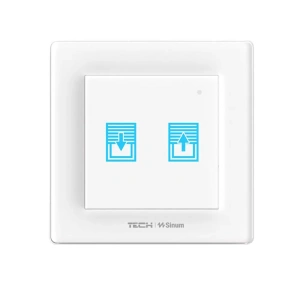 Włącznik rolet szklany dotykowy do ramki - bezprzewodowy 868MHz - 0,5A 230V - FZ-02 - biały - Sinum