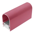 Profil aluminiowy LED NAMI23 łupkowy róż z profilem uzupełniającym i kloszem