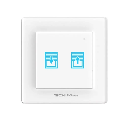 Włącznik rolet szklany dotykowy do ramki - przewodowy SBUS - 0,5A 24V - FZ-02m - biały - Sinum