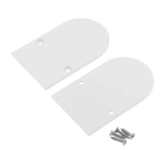 Zaślepka biała do profilu aluminiowego LED NAMI23 - metalowa - kpl. 2 szt.
