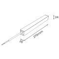 Zasilacz do szynoprzewodów magnetycznych Slim 24V 200W - ML2229 - wymiary