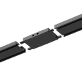 Łącznik szynoprzewodu magnetycznego Slim - prosty czarny - ML2215