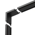Łącznik szynoprzewodu magnetycznego natynkowego Slim typ "L" - dolny czarny - ML2213