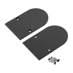 Zaślepka średni czarny do profilu aluminiowego LED NAMI23 - metalowa - kpl. 2 szt.