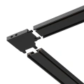 Łącznik szynoprzewodu magnetycznego natynkowego Slim typ "L" - boczny czarny - ML2217