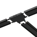 Łącznik szynoprzewodu magnetycznego natynkowego Slim typ "T" - czarny - ML2219