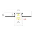 Profil aluminiowy LED HR-SLIM-KOZ - wymiary