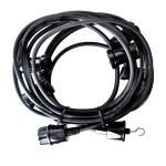 Girlanda ogrodowa do żarówek LED - 5,6mb - 5 gniazd E27 - EKO1571