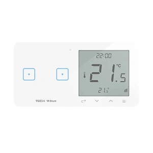 Regulator pokojowy z włącznikiem dwupolowym - bezprzewodowy 868Mhz - 4A 230V - WSR-02L - biały - Sinum