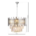 Lampa wisząca ASPEN CHROME 6xE14 - ML5996 - wymiary