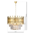 Lampa wisząca ASPEN GOLD 6xE14 - ML5999 - wymiary