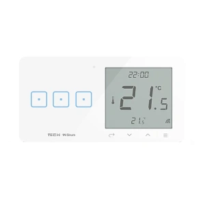 Regulator pokojowy z włącznikiem trójpolowym - bezprzewodowy 868Mhz - 4A 230V - WSR-03L - biały - Sinum
