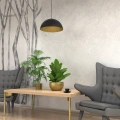 Lampa wisząca BETA - czarny - 35 cm - MLP7896 - realizacja