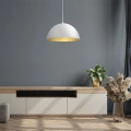 Lampa wisząca BETA - biały - 35 cm - MLP7897 - realizacja