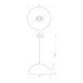 Lampa wisząca BETA - biały - 45cm - MLP7974 - wymiary