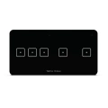 Włącznik szklany dotykowy pięciopolowy - przewodowy SBUS - 0.5A 24V - WSS-32m - czarny - Sinum