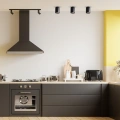 Lampa sufitowa BIMA ROUND 1xGU10 - czarny - MLP7011 - realizacja